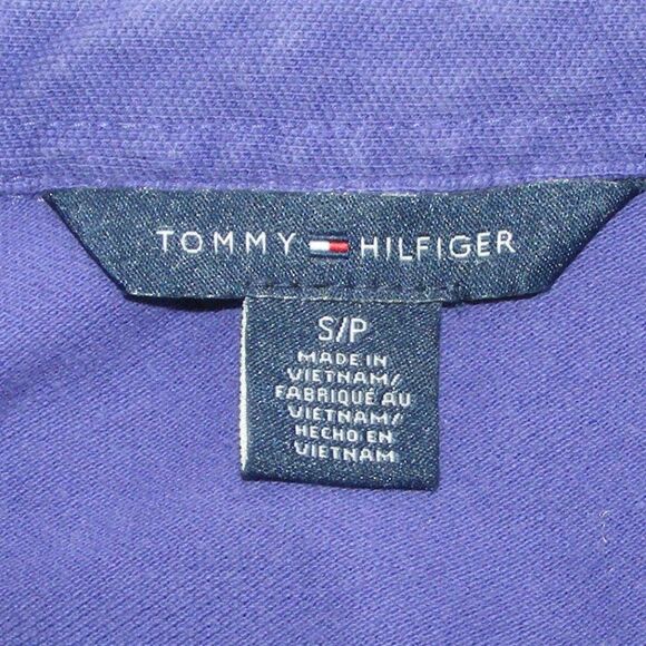 TOMMY HILFIGER Polo Shirt, S, Purple, Embroidered - Picture 10 of 12